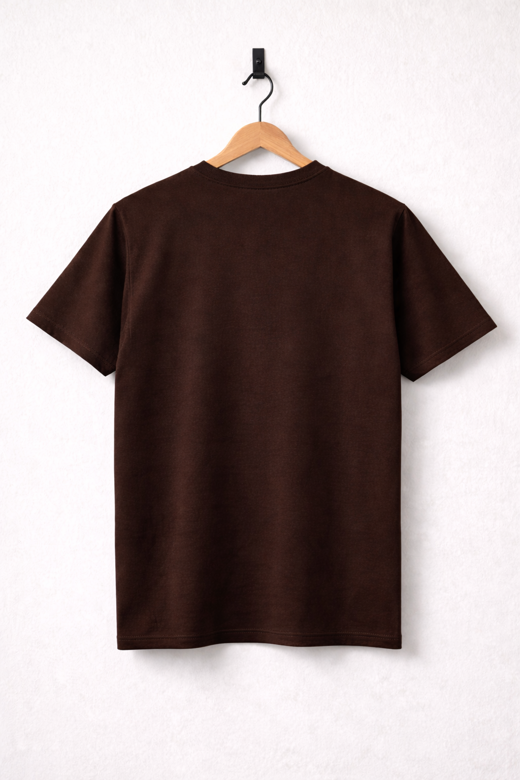 Money Front Print Tee — coffee brown