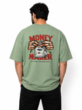 Money Maker Oversized Tee — Mint Green